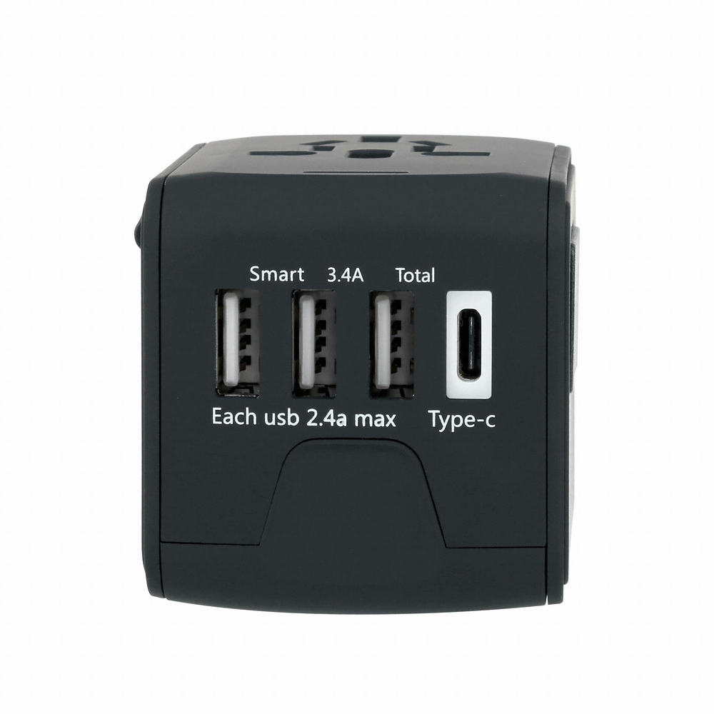 이지넷유비쿼터스 NEXTU 올인원 17W 4포트 여행용 충전기 NEXT-006TC-4P_이미지