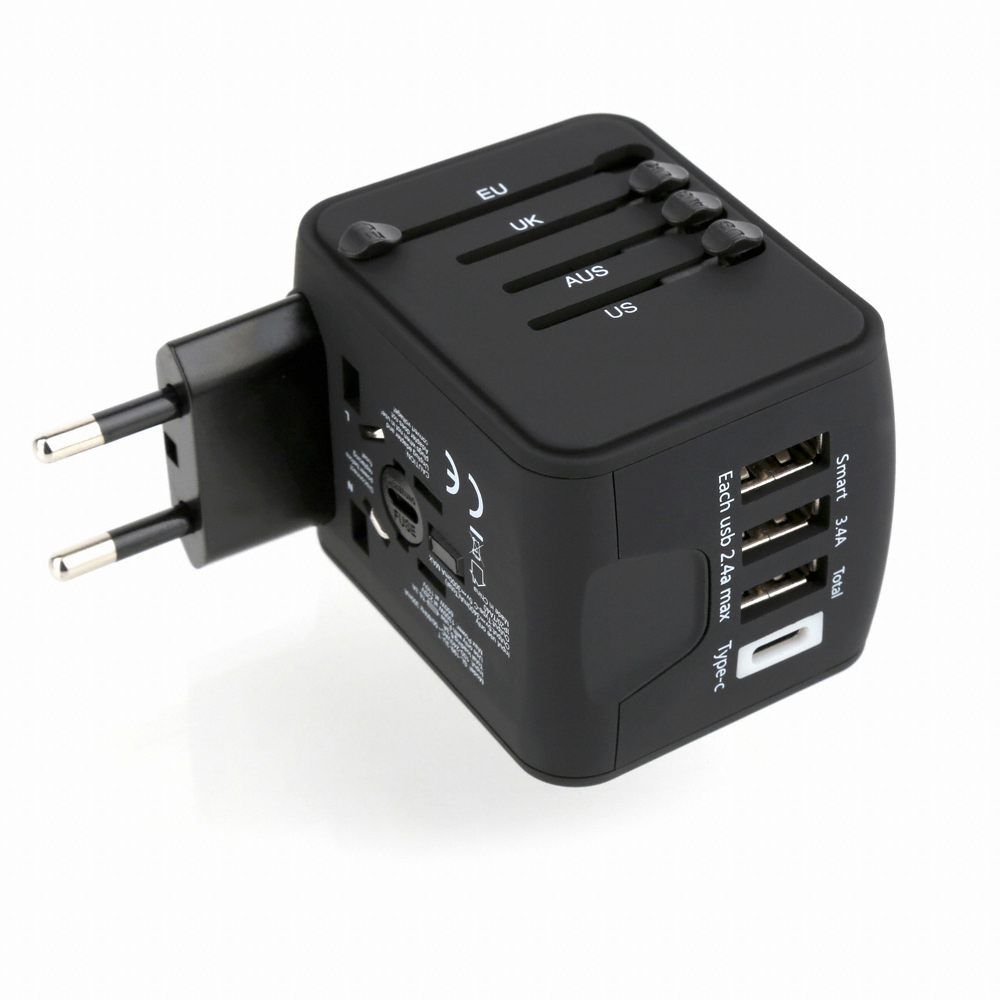 이지넷유비쿼터스 NEXTU 올인원 17W 4포트 여행용 충전기 NEXT-006TC-4P_이미지