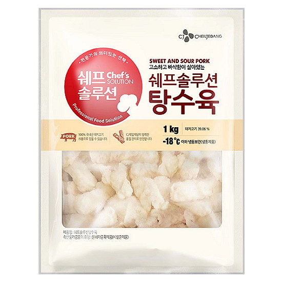 CJ제일제당 쉐프솔루션 탕수육 1kg (1개)_이미지