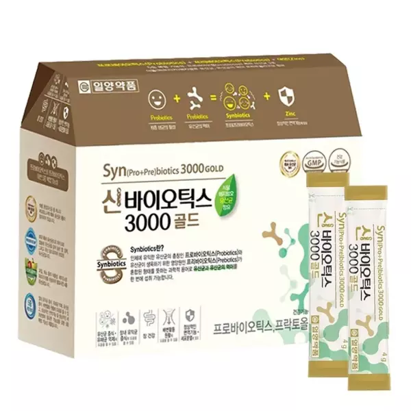 일양약품 신바이오틱스 3000 골드 4g 90포 (2개)_이미지