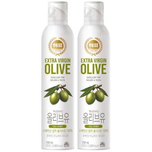 해표 오일스프레이 올리브유 250ml (2개)_이미지
