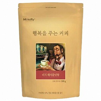 한국<b>맥널티</b> 행복을 주는 커피 리치 헤이즐넛향 500g