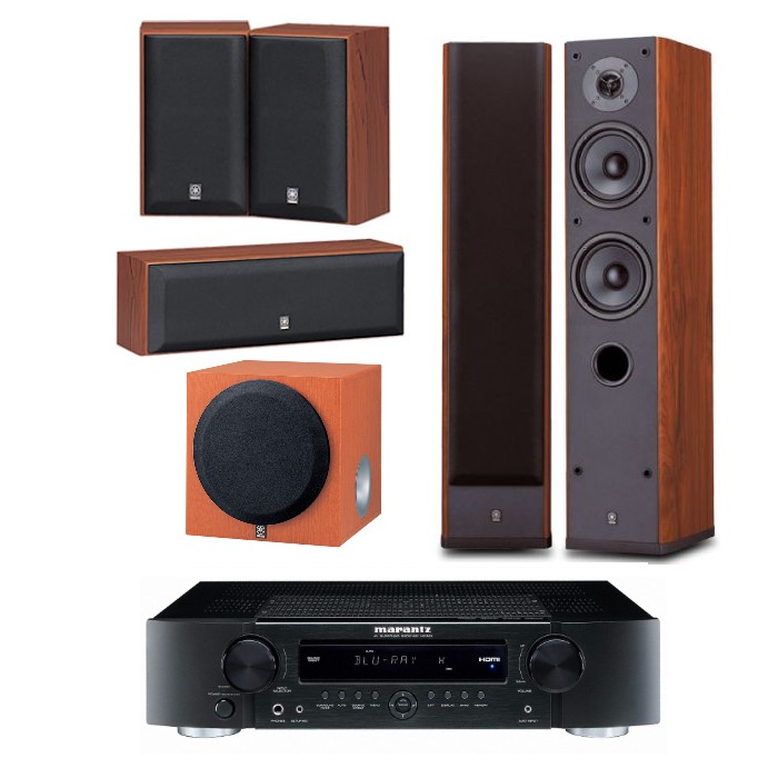 야마하 NS-8900 5.1채널 + 마란츠 AV리시버 (NR1501, YST-SW012)_이미지