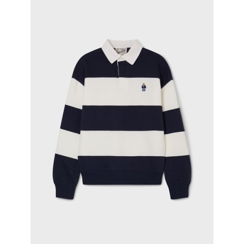 Steve Rugby Stripe Sweatshirt / WHMAG2221U