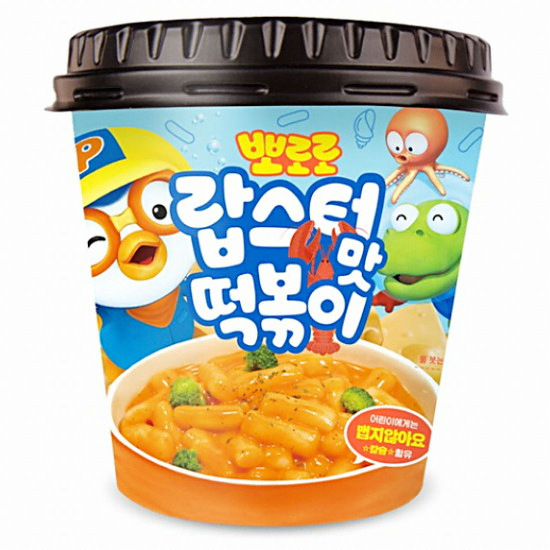 그루나무 무꼬뭐꼬 뽀로로 랍스터맛떡볶이 115g (4개)