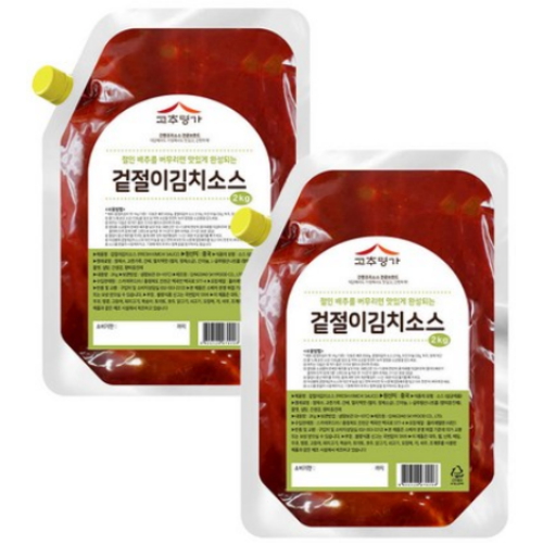고추명가 겉절이김치 소스 2kg (2개)_이미지
