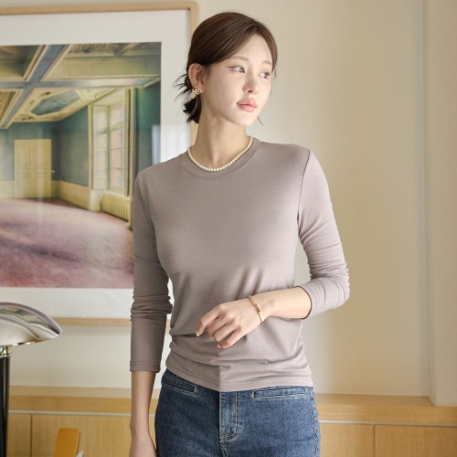 모리스커밍홈 굿텐션 라운드 기본 티셔츠_M2508TS092C_이미지