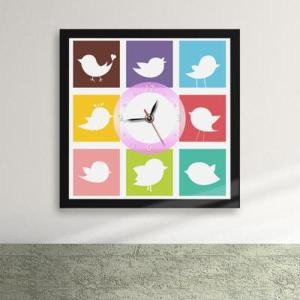 귀여운 메신져 아기새_벽시계