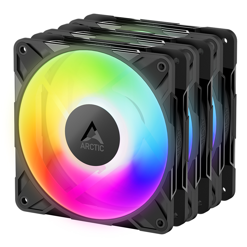 ARCTIC P12 Pro A-RGB LN 서린 (3팩, 블랙)_이미지
