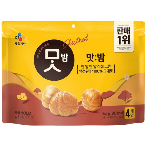 CJ제일제당 맛밤 60g (4개)