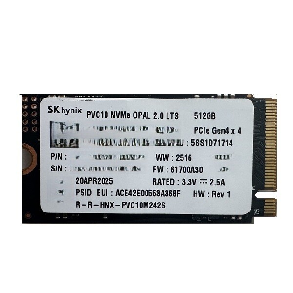 SK���̴н� PVC10 M.2 2242 NVMe ��ũ