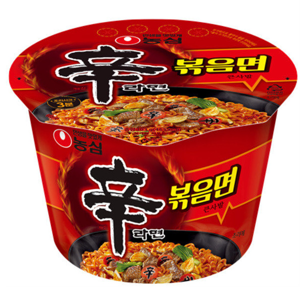 농심 신라면 볶음면 큰사발면 103g이미지입니다. 누르면 해당 게시물로 새창이동합니다.