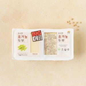 자연촌 순수한 유기농두부 1kg 500g2ea