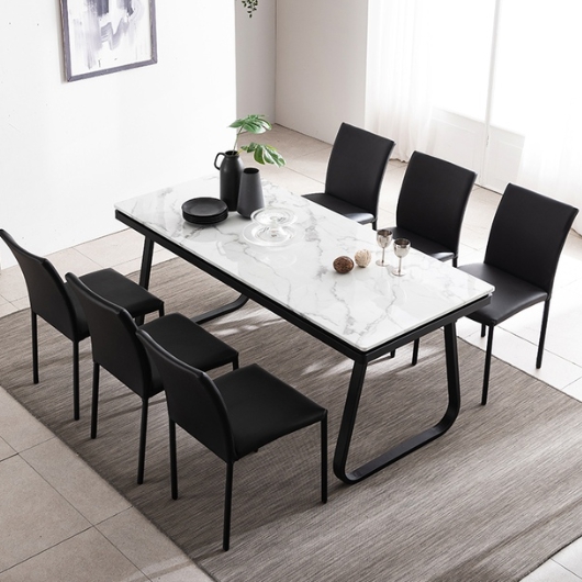 숨결 레토르 대리석 식탁 1700 (의자6개)_이미지
