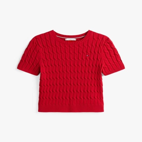  타미힐피거 스웨터 WW45656XLD MEDIUM RED DOM