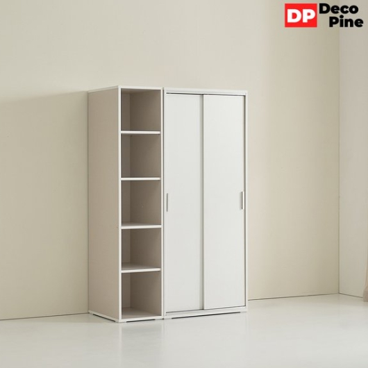 데코파인 조이 슬라이딩 옷장 A세트 1200_이미지