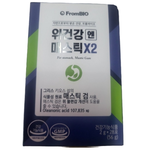 프롬바이오 위건강엔 매스틱X2 2g 28포 (4개)_이미지