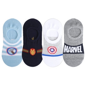 마블 마블 어벤져스 아동 남아 여름 덧신 양말 페이크삭스 4족