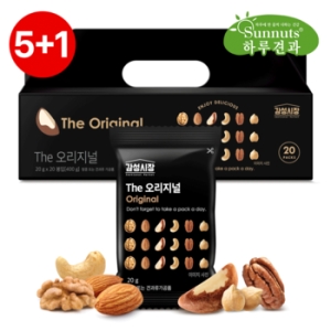 선명농수산 썬넛트 감성시장 THE 오리지널 20g (20개)