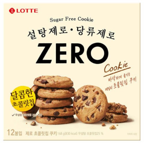 롯데제과 제로 초콜릿칩 쿠키 168g [3개]