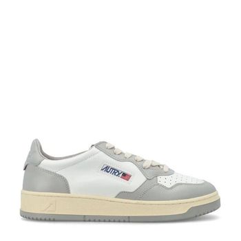 오트리 Medalist 레더 로우탑 스니커즈 Brand Size 44 US 11 AULMWB10-LEAT LEAT WHT VAPOR_이미지