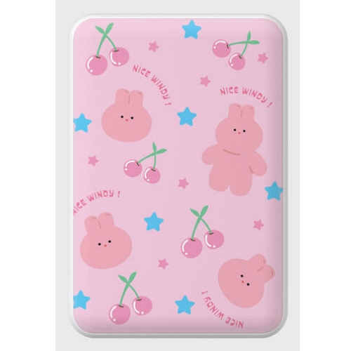 더나인몰 pattern cherry star 맥세이프 보조배터리 5000mAh_이미지