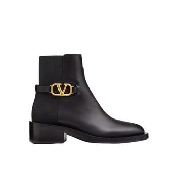 발렌티노 브이로고 시그니쳐 카프스킨 앵클 부츠 30mm 블랙 S0CT1PYH0NO_이미지