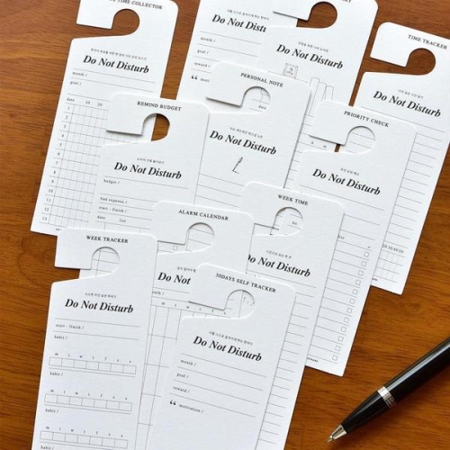 셀러허브 두낫디스터브 메모 북마크 방해금지 생산성 메모 플래너 S39238765