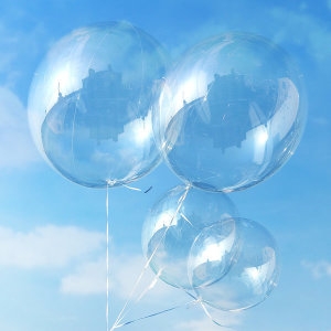 새로이벤트 PVC 버블데코 투명 컨페티 보보 풍선_이미지