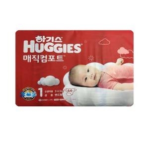 유한킴벌리 하기스 2023 매직 컴포트 밴드형 1단계-공용 (128매)
