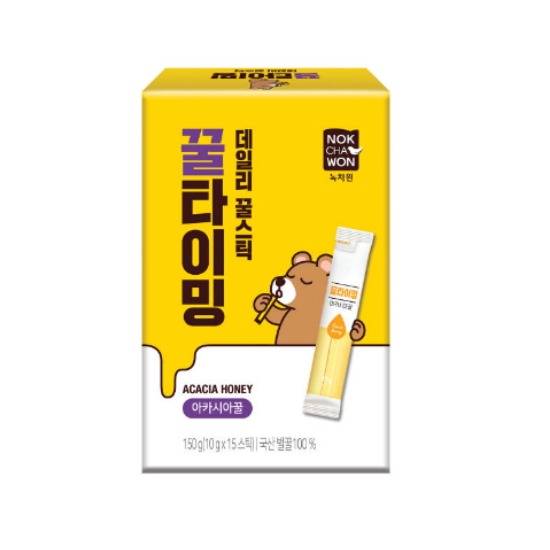녹차원 데일리 꿀스틱 꿀타이밍 아카시아꿀 15포 (1개)_이미지