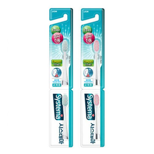라이온코리아 시스테마 음파진동 리필 칫솔모 (20개)_이미지
