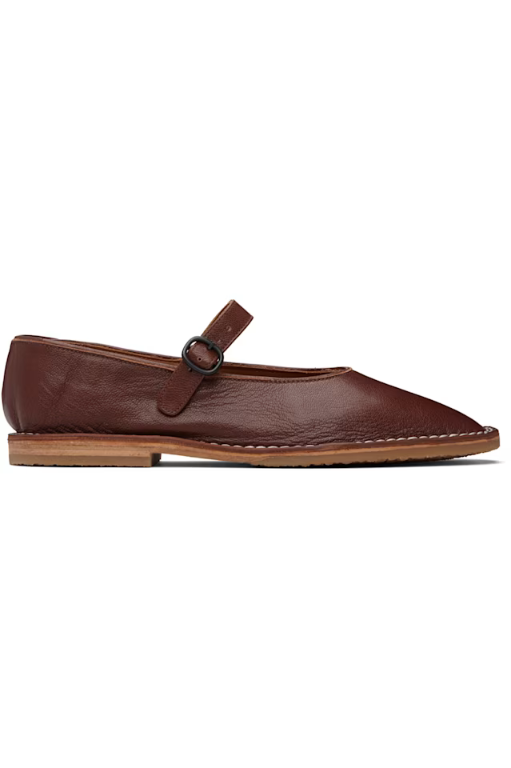 Brown Brava Supple Shiny Mary Janes 252991F118007