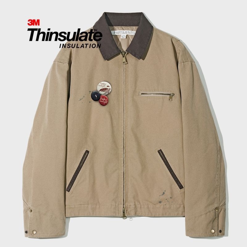 �ĸ�Ƽ���� 3M Thinsulate VTG Washed Work Jacket Beige 2752288