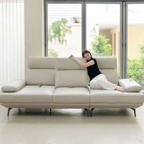 데일리리빙 올리브 스윙 천연가죽 소파 4인용_이미지