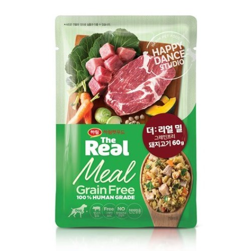 더리얼 독 밀 그레인프리 돼지고기 60g (10개)_이미지