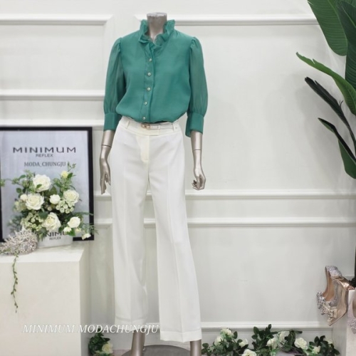 미니멈 MD 베이직 일자핏 팬츠 MD MMZCAWP7320WH_CJ