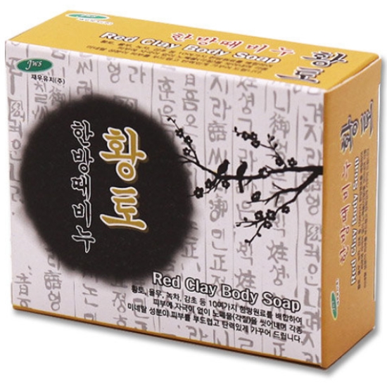 재우유지 한방 황토 때비누 110g (1개)_이미지