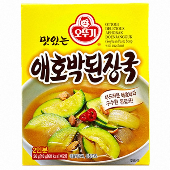 오뚜기 맛있는 애호박 된장국 36g (12개)_이미지