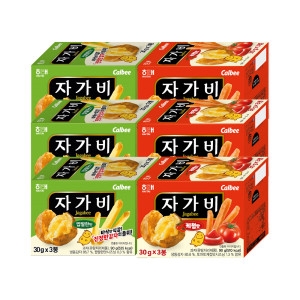 해태제과 자가비 짭짤한맛 90g x 3개 + 자가비 케첩맛 90g 3개_이미지