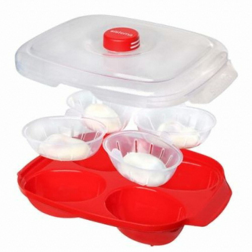 시스테마 마이크로웨이브 레드 수란메이커 1.1L_이미지