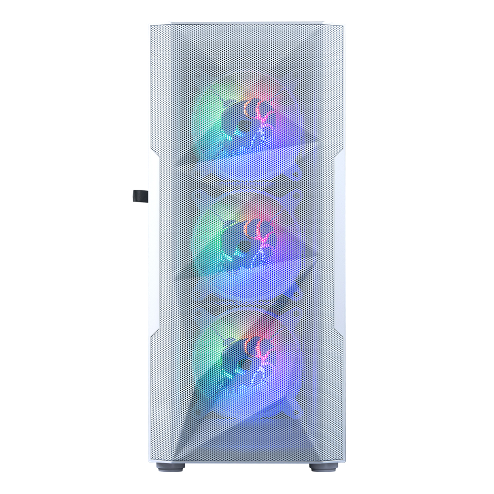 NEWZEN SKULL X30 RGB 6FAN 강화유리 (화이트)_이미지