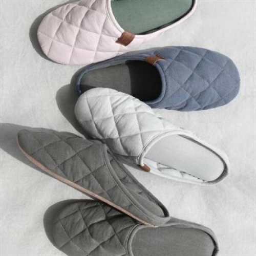 보웰 (여성용)빈티지 코튼 누빔 슬리퍼_이미지