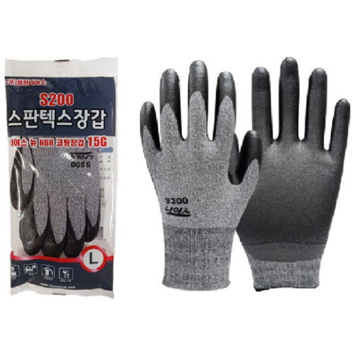 성진나이스 스판텍스 뉴 NBR코팅장갑 S200 (10켤레)_이미지