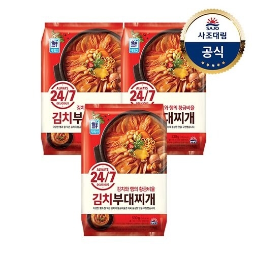 사조대림 24/7 김치 부대찌개 530g
