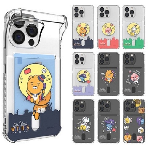 아이피엑스 갤럭시노트20 리틀카카오프렌즈 위치스 투명방탄 카드케이스