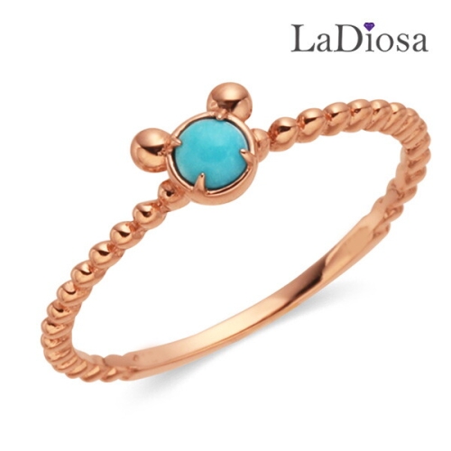 14K 터키석 여성반지 G14D-7815RM