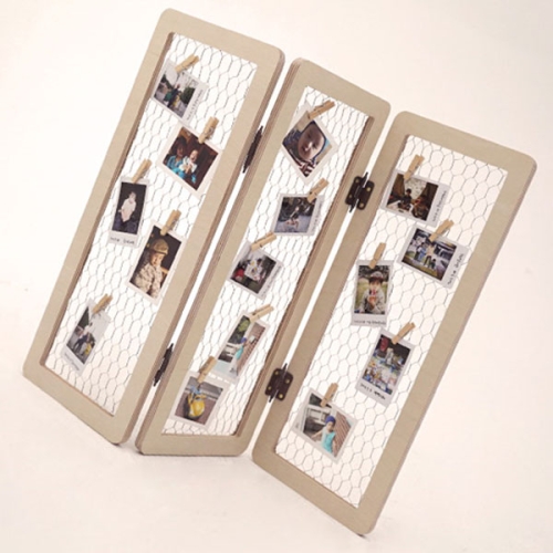 아름데코 에시 원목 미니 파티션 겸 사진걸이