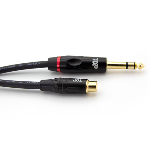 탑라인에이치디 HDTOP RCA to 5.5mm 스테레오 케이블 (1m, HT-TP533)_이미지