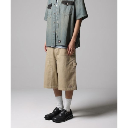 디키즈 ltgt 워시드 더블니 카펜터 트윌 쇼츠 Khaki DIKU251LRSR002KK 107731